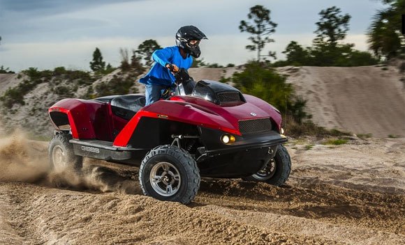 2014 aimexpo gibbs quadski test ride video, Gibbs Quadski Action ATV