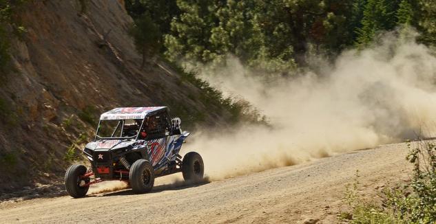 the evolution of utvs in rally racing, UTV Rally Racing Action Dust