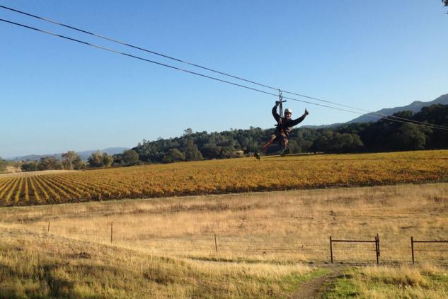 california winery adventure aboard the kawasaki mule pro fxt, Ancient Peaks Winery Zip Line