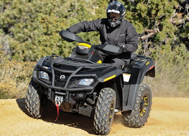 atv answerman march 2015, Can Am Outlander 800R