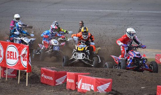 natalie wins inaugural atv supercross at daytona, Daytona ATV Supercross Action