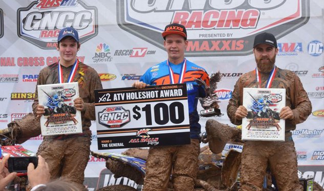 mcgill wins muddy maxxis general gncc, Maxxis General GNCC XC2 Podium