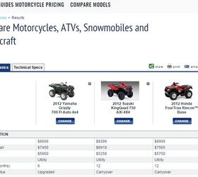 atv pricing added to nadaguides mobile site, NADAGuides ATV Comparison