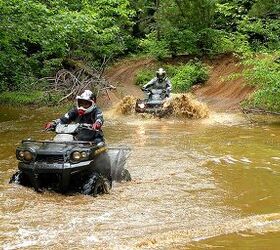 how to introduce new riders to atving, Water Crossing