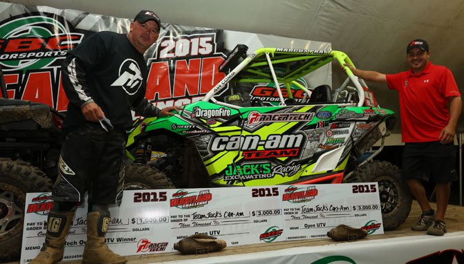 can am maverick team wins heartland challenge utv race