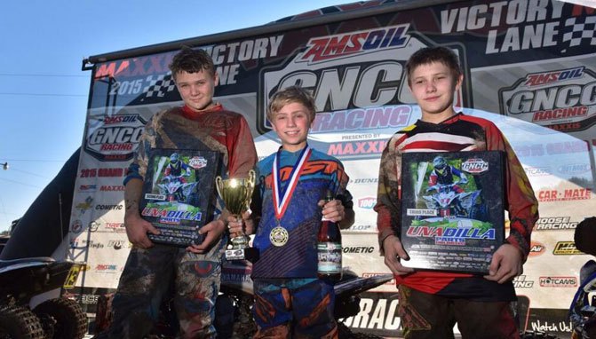 fowler wins unadilla gncc and takes over championship lead, Unadilla GNCC Youth Podium