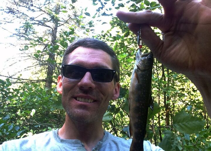 utv riding and trout fishing in ontario, First Fish