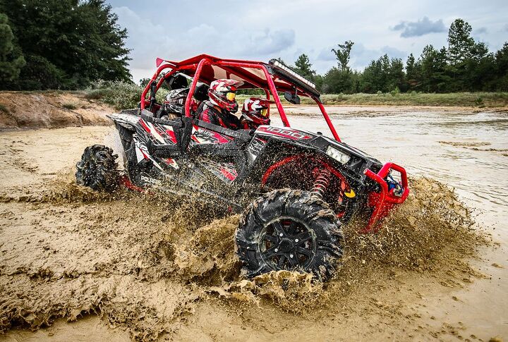 polaris introduces rzr xp 4 turbo eps and rzr xp 4 1000 high lifter edition, 2016 RZR XP 4 High Lifter Edition Mud 1