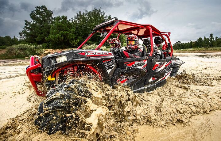 polaris introduces rzr xp 4 turbo eps and rzr xp 4 1000 high lifter edition, 2016 RZR XP 4 High Lifter Edition Mud 3