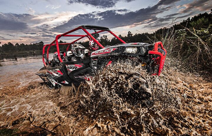 polaris introduces rzr xp 4 turbo eps and rzr xp 4 1000 high lifter edition, 2016 RZR XP 4 High Lifter Edition Mud 2