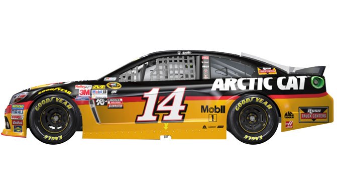 tony stewart to drive arctic cat branded car