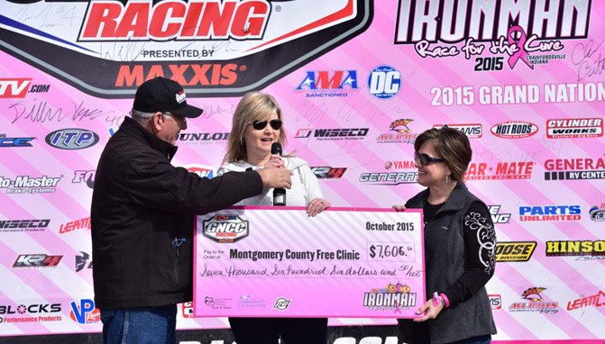 ironman gncc raises 8 000 for breast cancer awareness