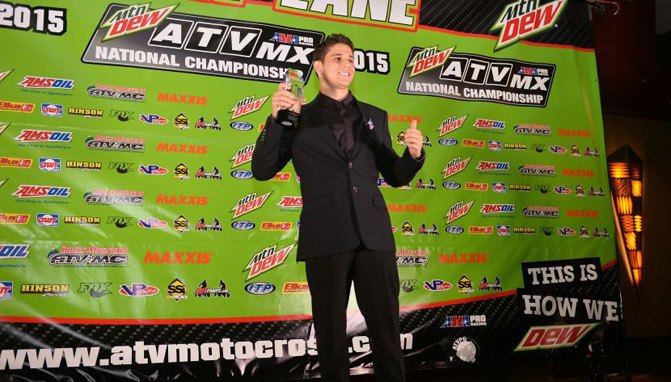 atvmx series honors specialty award winners, Nick Gennusa earned the AMA Pro Rookie of the Year Award
