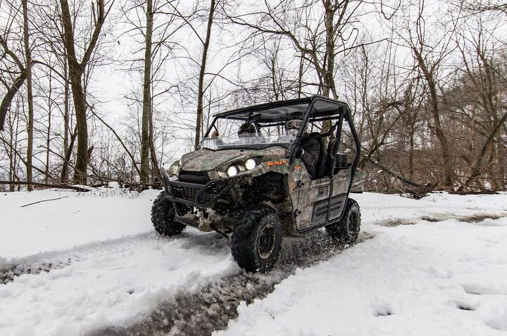 riding out a snow storm on a utv, Kawasaki Teryx Hatfield McCoy