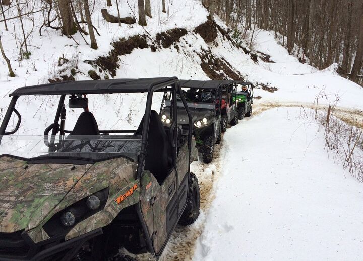 riding out a snow storm on a utv, Kawasaki Teryx Ride