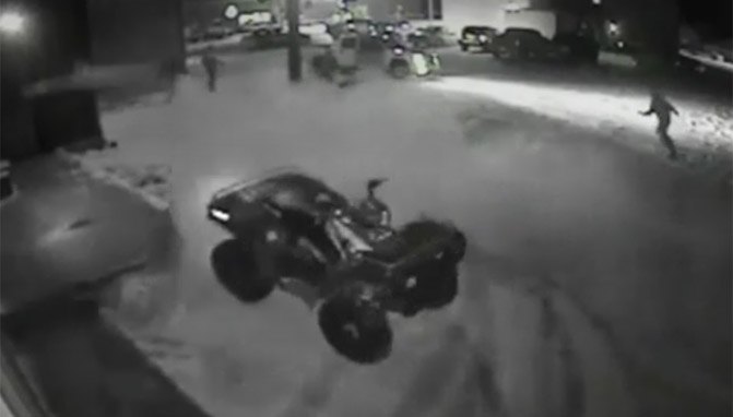 riderless atv looks like it s ridden by a ghost video