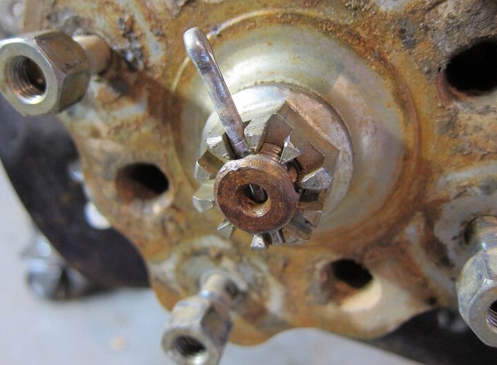 how to replace wheel hub bearings, Axle Nut