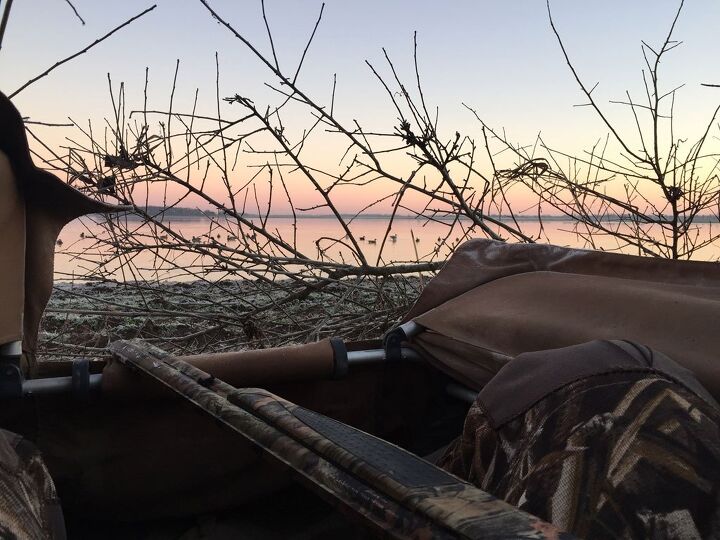 duck hunting in mississippi with the polaris ranger crew, View from Duck Hunting Blind