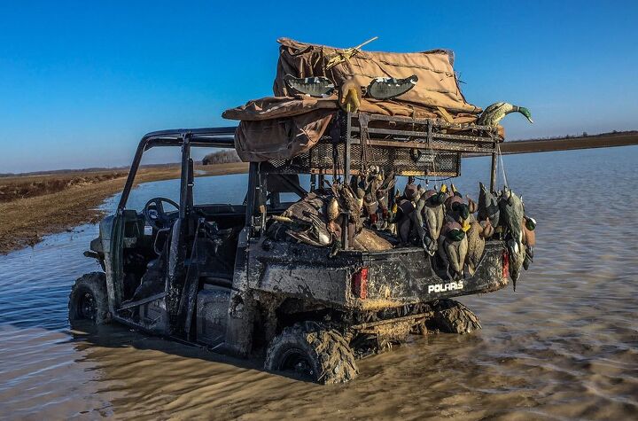duck hunting in mississippi with the polaris ranger crew, Polaris Ranger Water