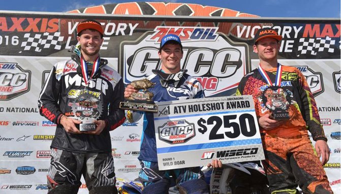 fowler wins season opening wild boar gncc, Wild Boar GNCC XC1 Podium