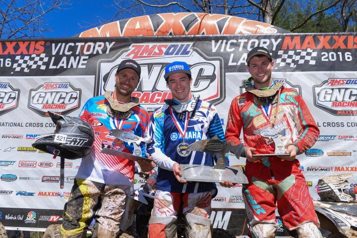 fowler continues hot start with win at fmf steele creek gncc, Steele Creek GNCC XC1 Podium