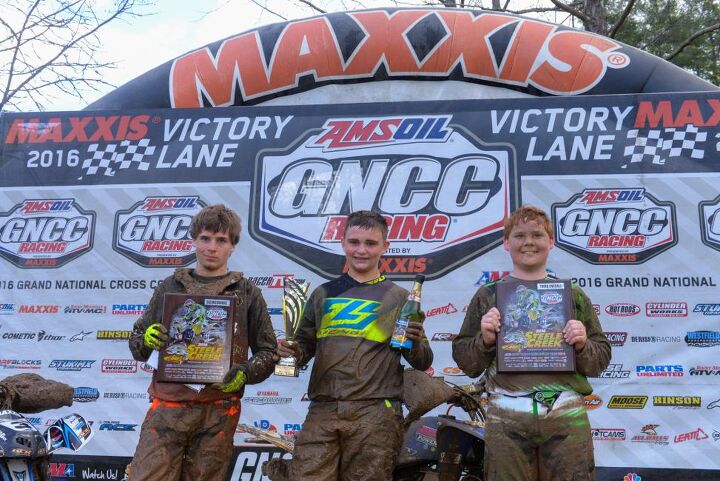 fowler continues hot start with win at fmf steele creek gncc, Steele Creek GNCC Youth Podium