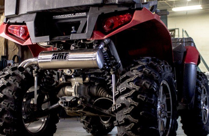 hmf offering performance products for polaris general and sportsman touring, Polaris Sportsman Touring HMF Exhaust