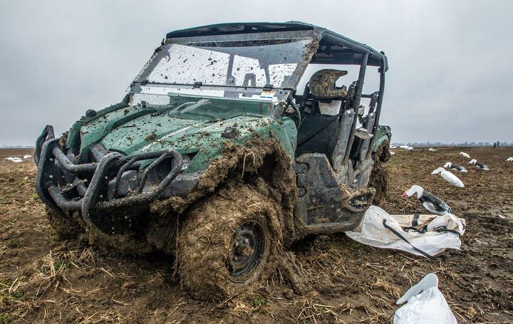 snow goose hunting with a yamaha viking vi, Yamaha Viking VI Mud