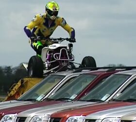 ATV Jumps Over 14 Honda SUVs + Video