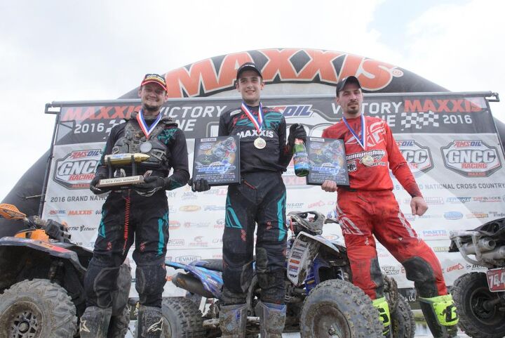 adam mcgill earns second straight gncc win, Camp Coker Bullet Morning Podium