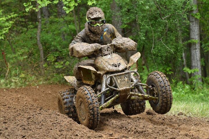 mcgill earns third straight win at limestone 100 gncc, Adam McGill Muddy