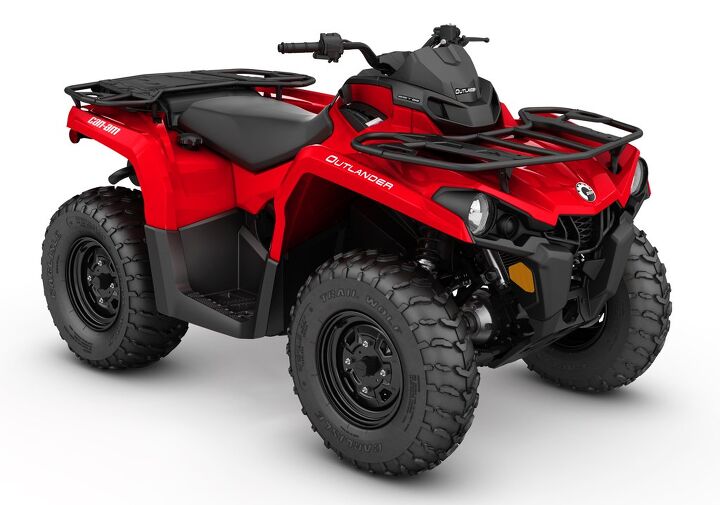 2017 can am atv and utv lineup unveiled, 2017 Can Am Outlander 450 Red