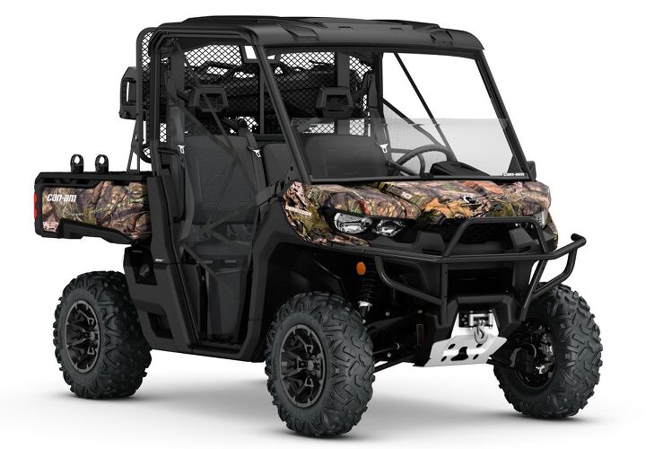 2017 can am defender mossy oak hunting edition preview, 2017 Can Am Defender Mossy Oak Front Right