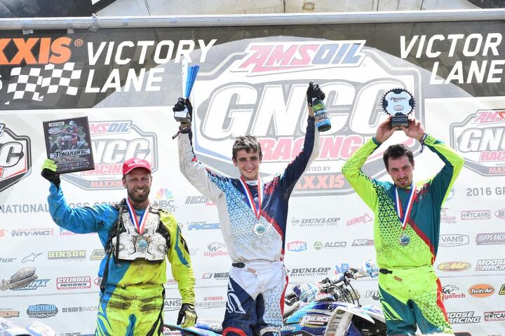 fowler extends championship lead with tomahawk gncc win, Tomahawk GNCC Morning Podium