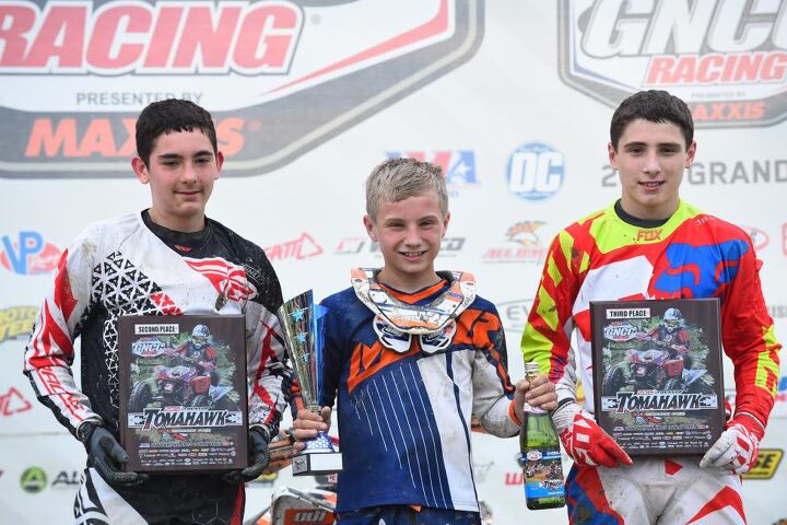 fowler extends championship lead with tomahawk gncc win, Tomahawk GNCC Youth Podium