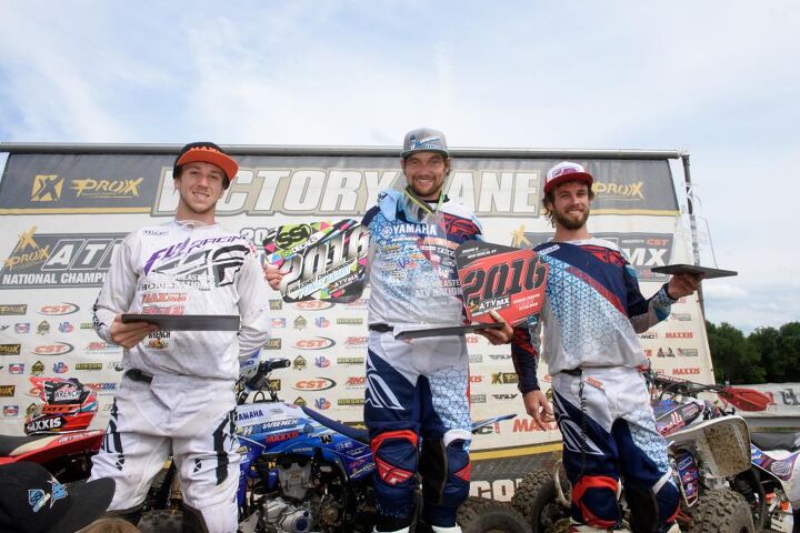 wienen outduels hetrick to win at unadilla atv national, Unadilla ATVMX Podium