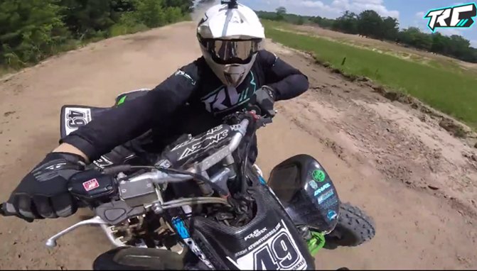 in your face atv motocross action video