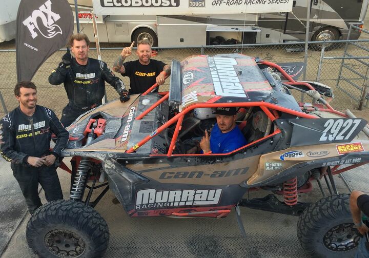 can am maverick x3 wins vegas to reno race, Murray Racing Podium