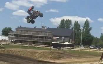 Amatuer ATV Racer Makes His Own Line and Goes Huge + Video