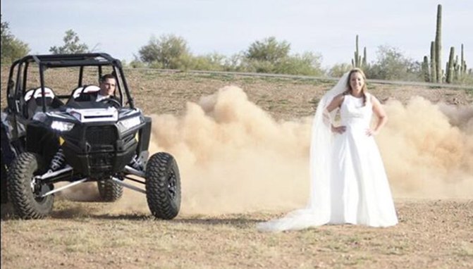 4 couples that made utvs a part of their wedding day