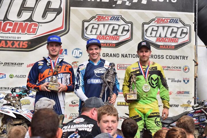 fowler cruises to mountaineer run gncc victory, Mountaineer Run GNCC XC1 Podium