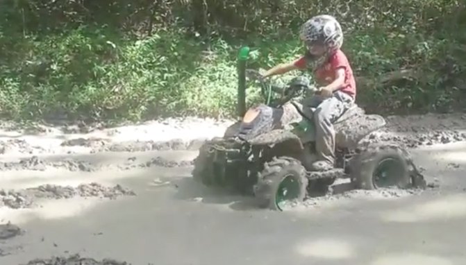 mini mudder atv complete with a snorkel video