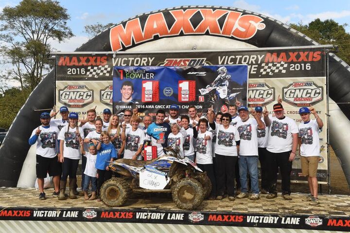 mcgill wins powerline park gncc, Walker Fowler Celebration