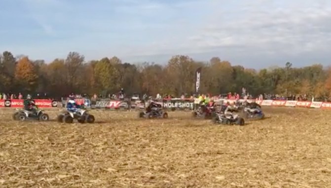 swarm of killer bees or just a vintage 2 stroke gncc class video