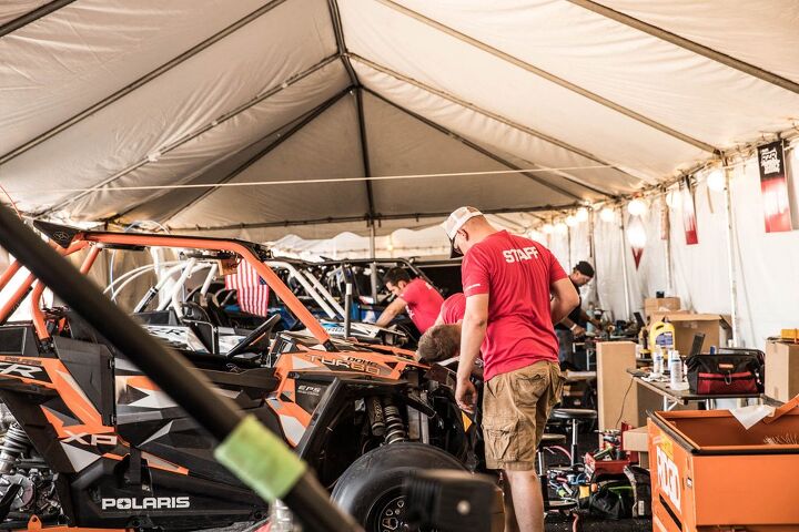 polaris invades rzr town for 5th annual camp rzr west, Camp RZR Service Bays