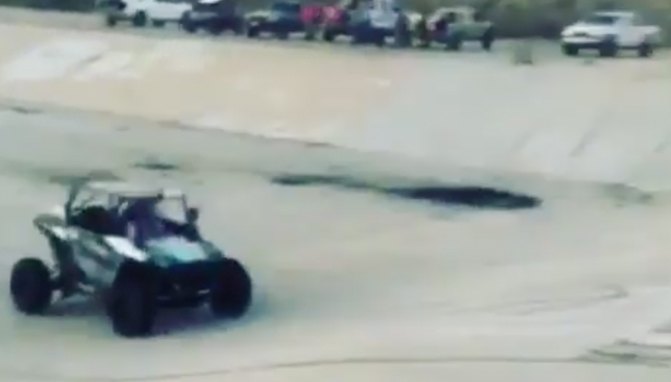 RZR Jumping in a Dry Canal + Video