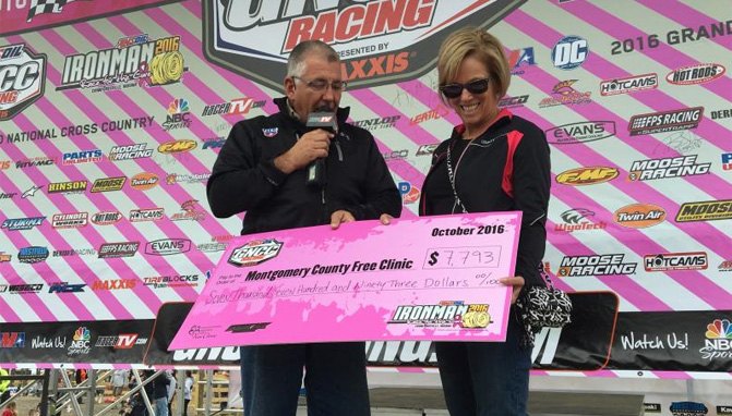 amsoil ironman gncc raises over 7 700 for breast cancer awareness