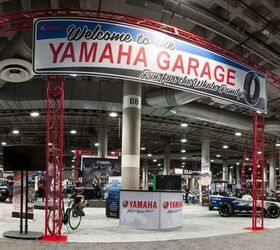 one yamaha on display at los angeles auto show