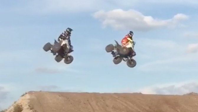 synchronized atv whips video