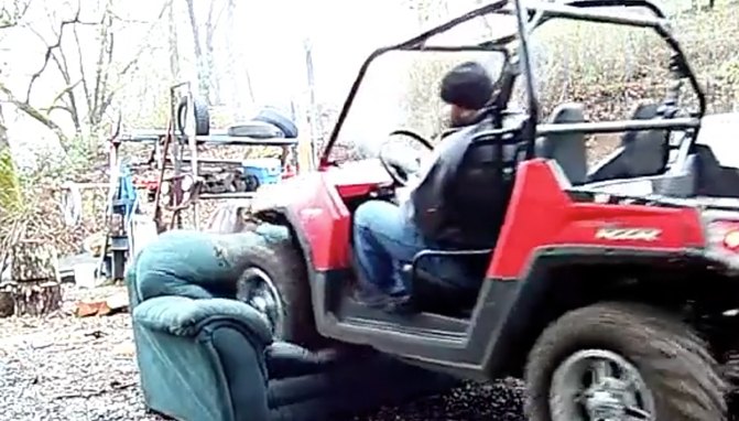 Couch: 1 RZR Driver: 0 + Video